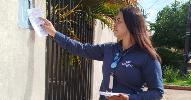 Águas de Pimenta Bueno realiza visitas e orienta moradores sobre obras de recomposição asfáltica