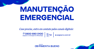 MANUTENÇÃO EMERGENCIAL – ÁGUAS DE PIMENTA BUENO