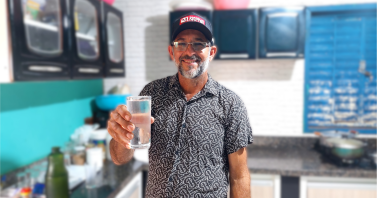 “A melhor coisa que aconteceu em Itaporanga foi a chegada da Águas de Pimenta Bueno”, afirma morador sobre transformação no bairro