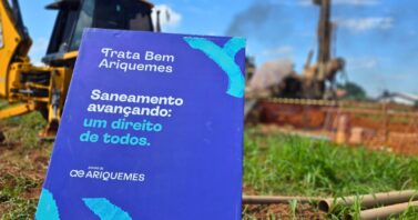 Águas de Ariquemes avança na implantação de novo reservatório com construção de base no União III